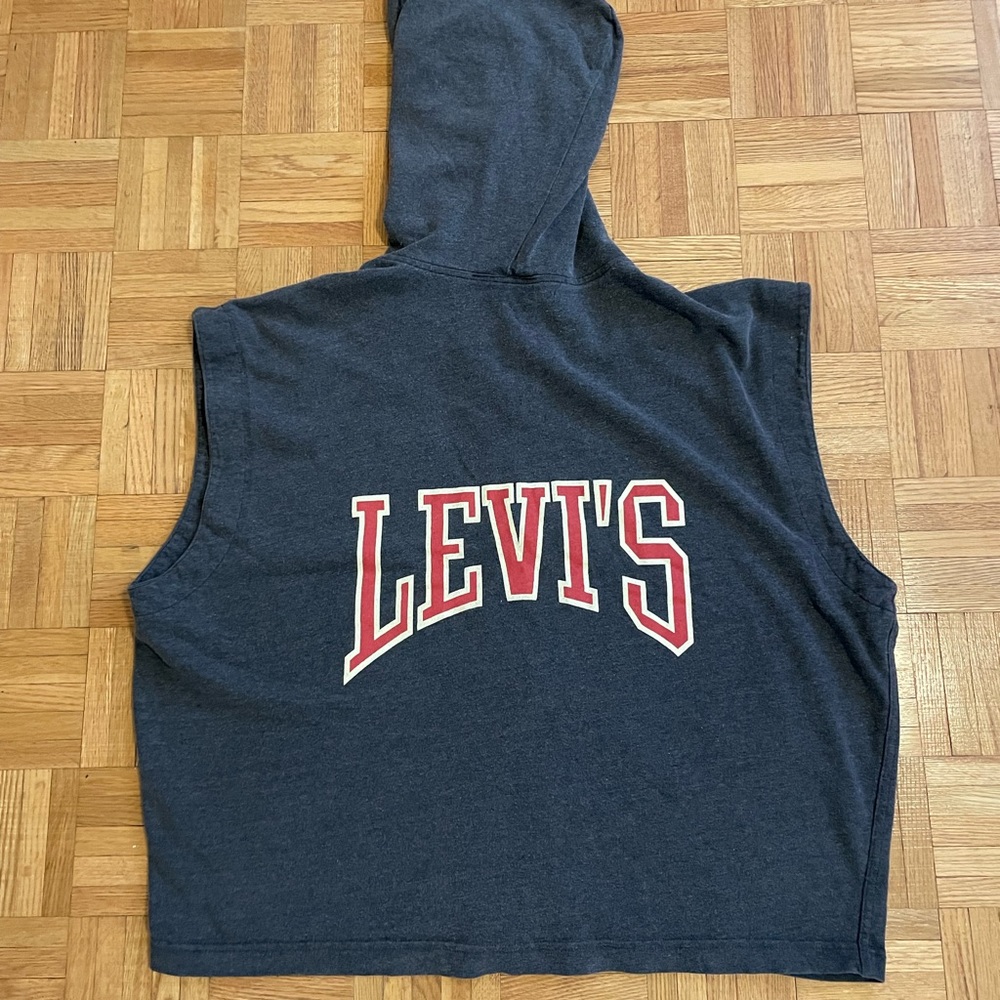 Vintage Levi No Sleeve Sweatshirt